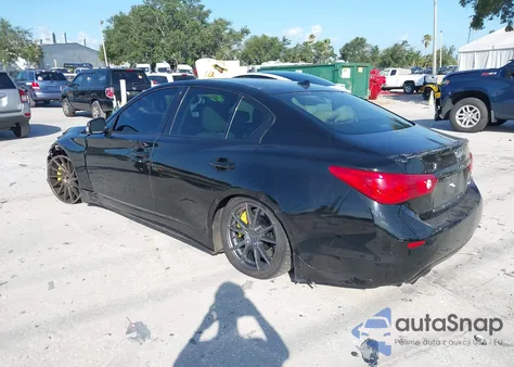 2015 Infiniti Q50 Hybrid Sport from USA, damaged, VIN JN1AV7AP4FM790661
